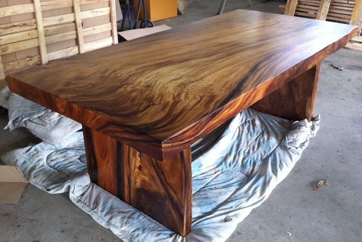 trembesi wood kitchen table