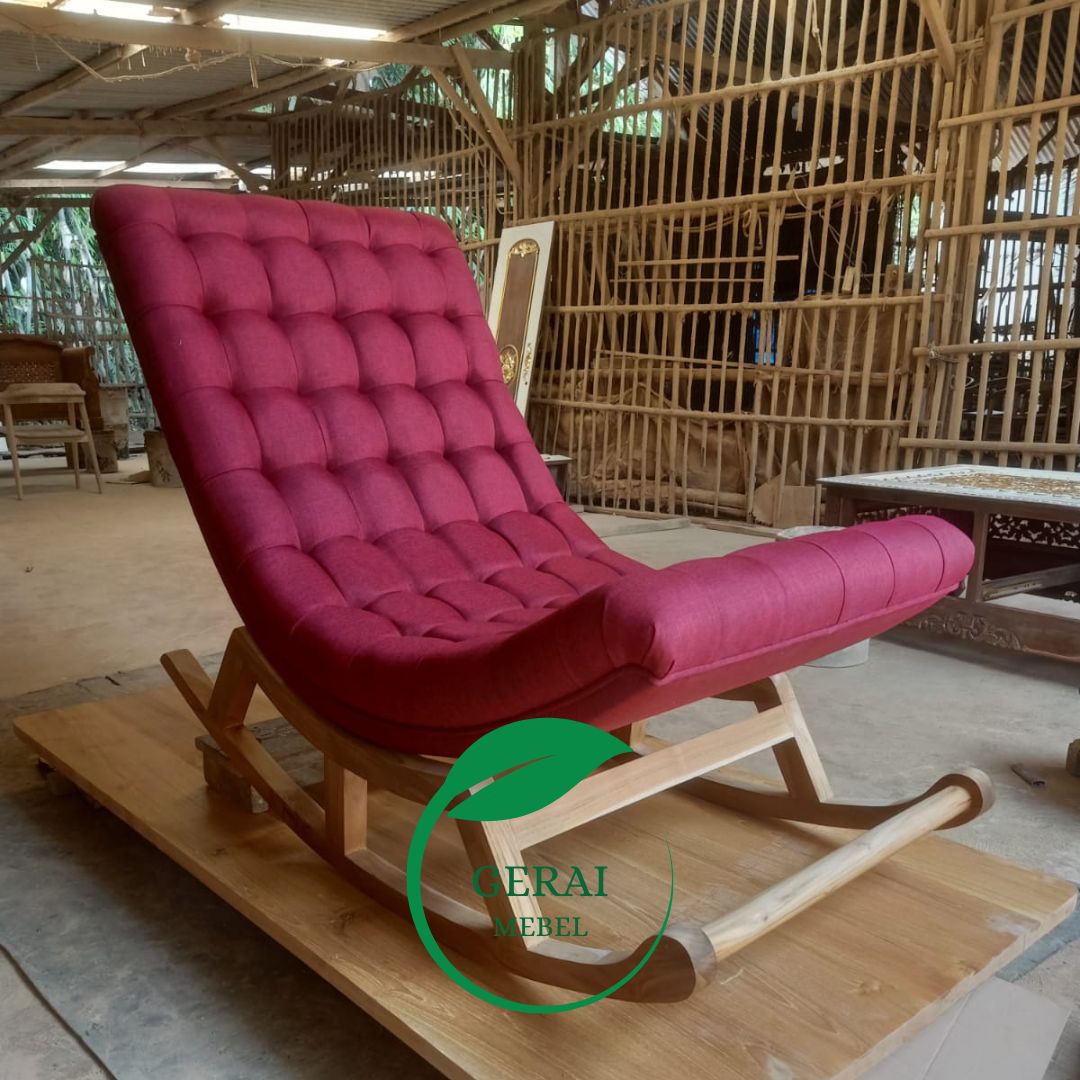 kursi goyang jati minimalis