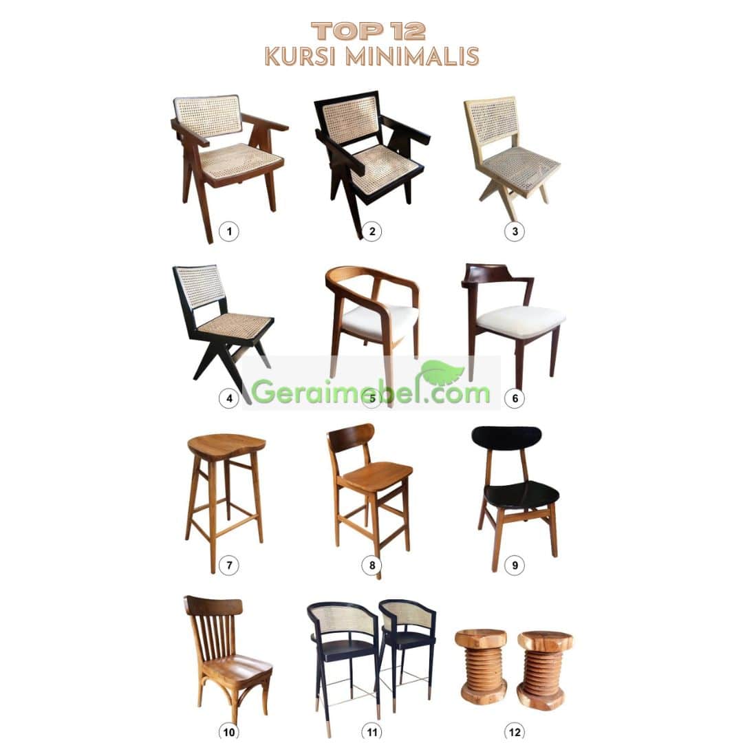 10 MODEL KURSI MINIMALIS TERBAIK