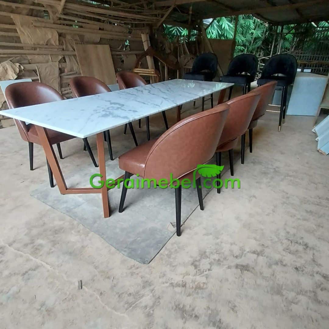 meja makan marmer mewah