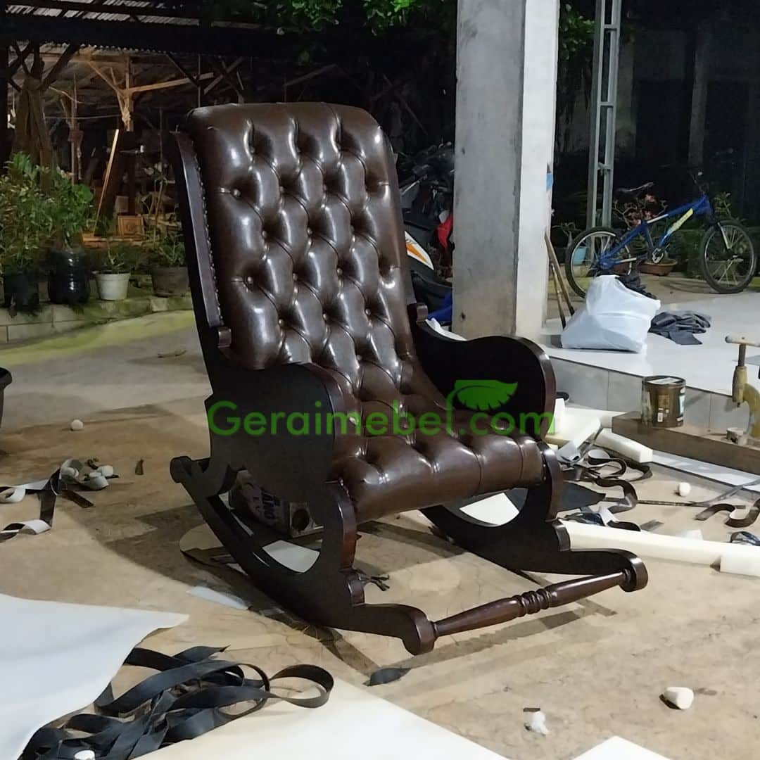 Kursi Goyang Sofa Klasik Kayu Jati modern