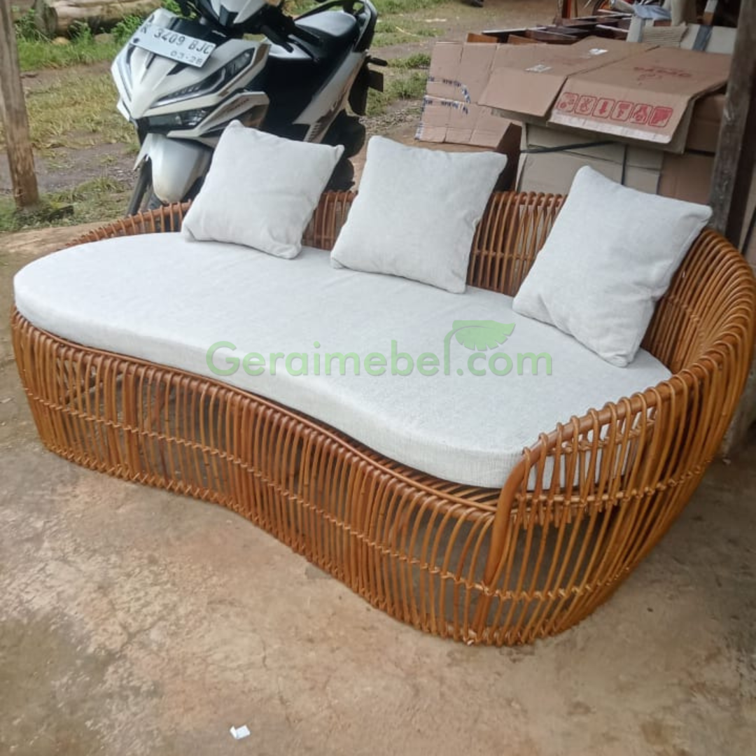 Kursi rotan sofa