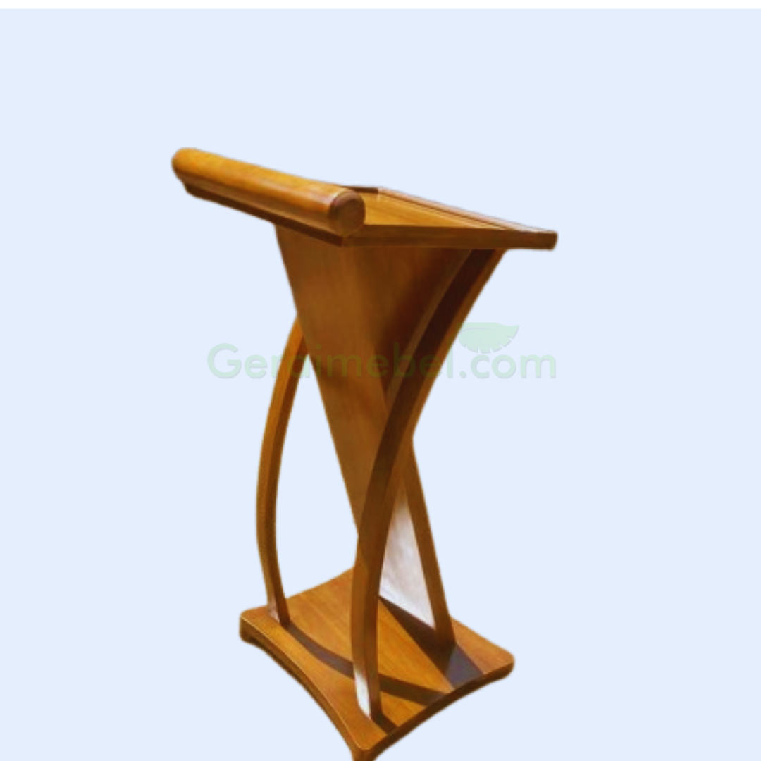 Podium Mimbar Minimalis Kayu Jati – Elegan, Kokoh, dan Berkelas!