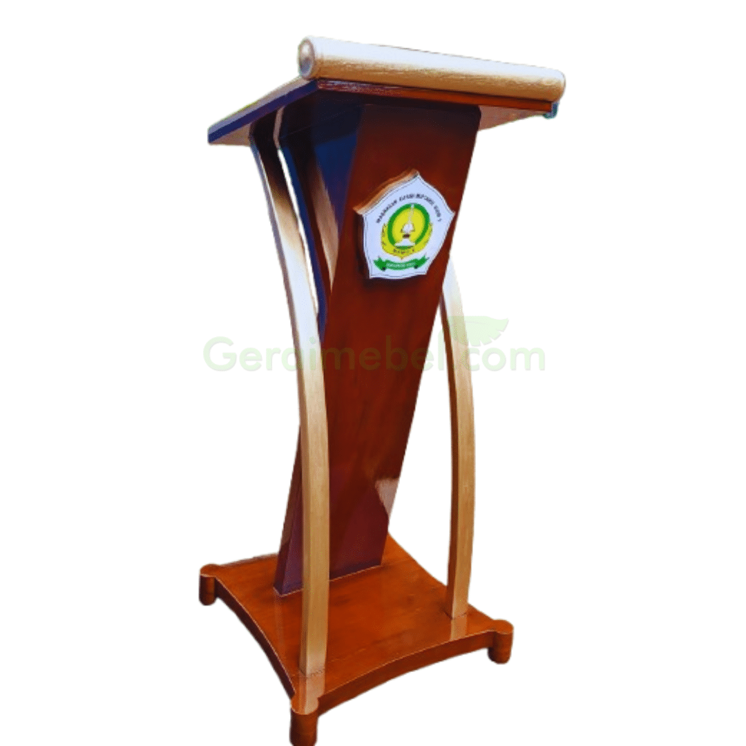 Podium Kayu Jati Elegan