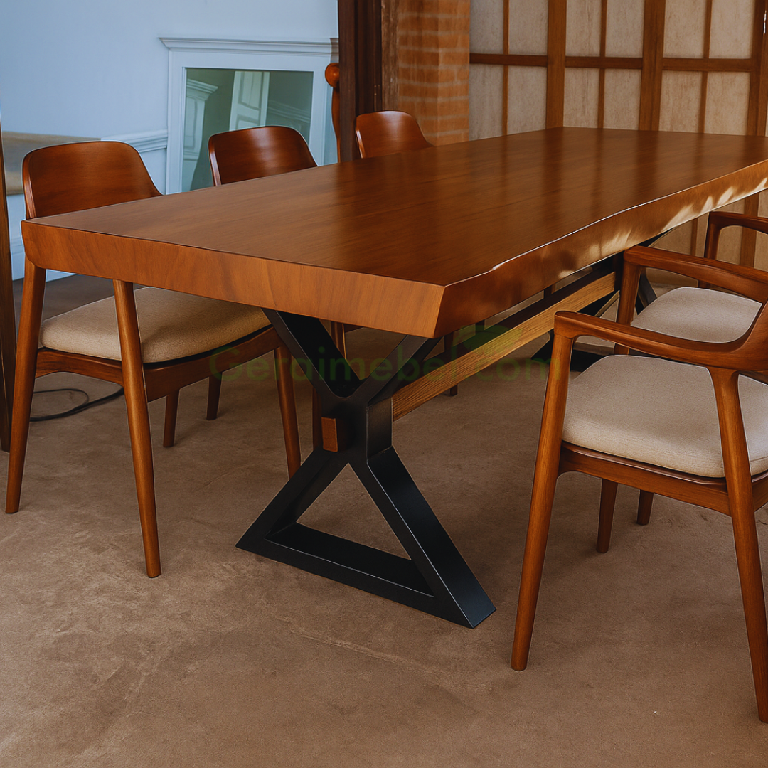 Pesona Meja Makan Kayu Solid