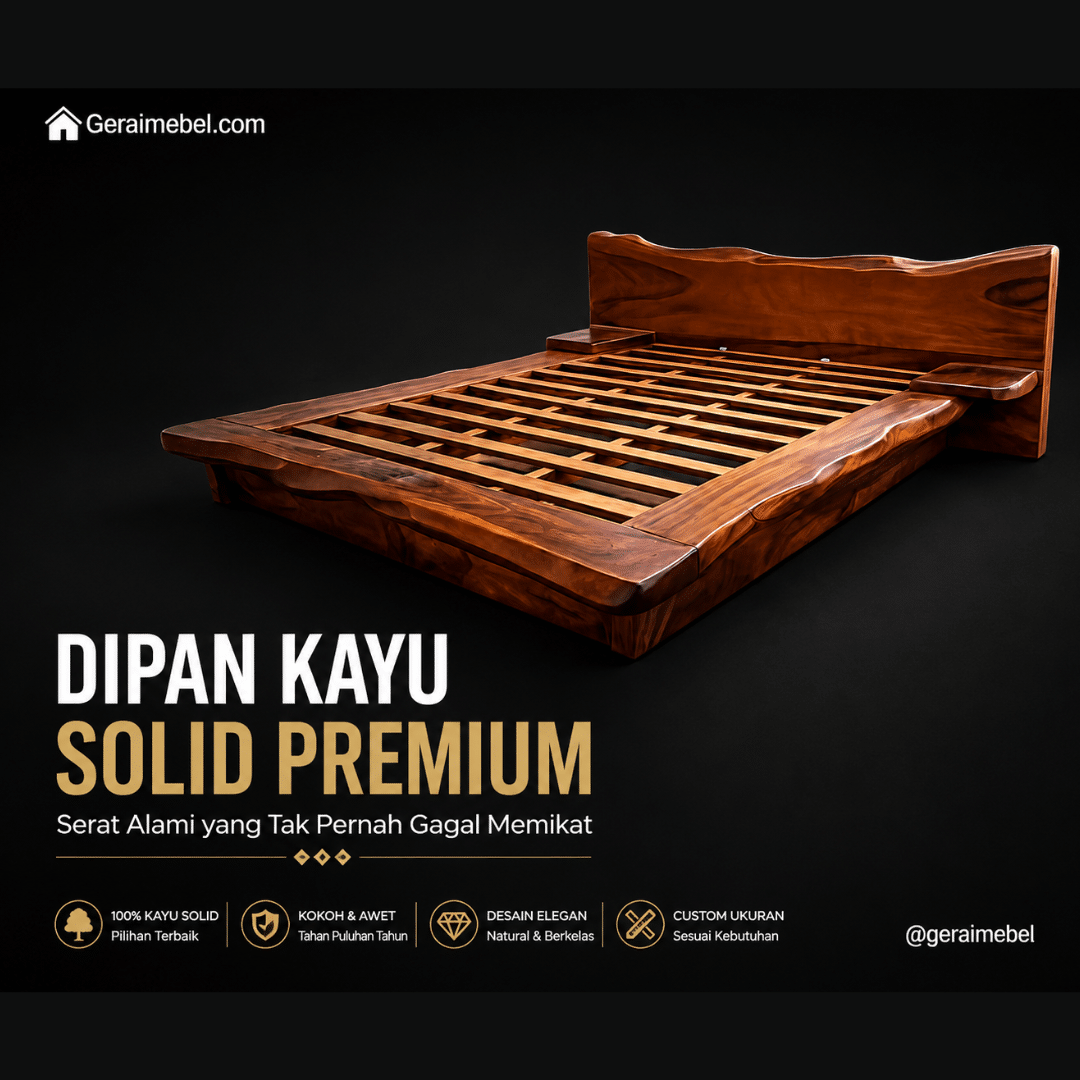 DIPAN SOLID SERAT KAYU