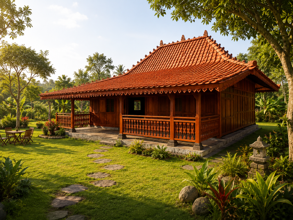 Rumah Tradisional Jawa Kayu Jati Jepara