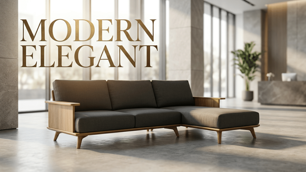 Sofa L Mewah untuk Ruang Tamu Modern